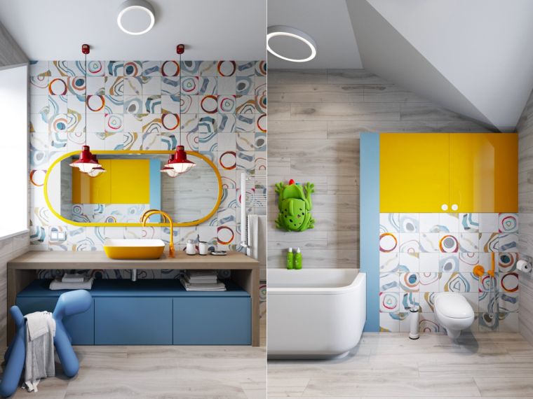 bagno moderno per bambini