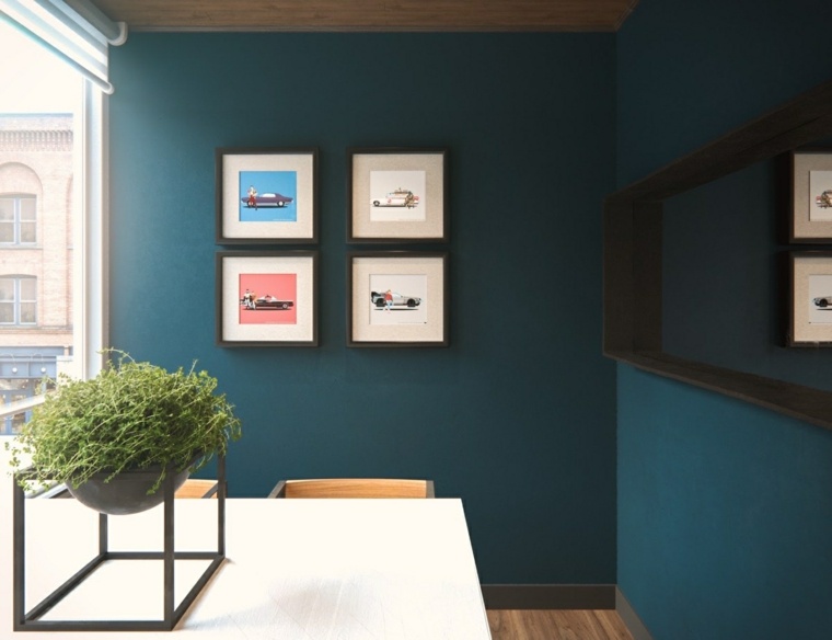 decorazione della parete della foto di design di un piccolo appartamento