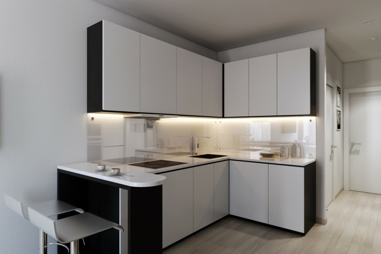 arredamento dello studio layout della piccola cucina