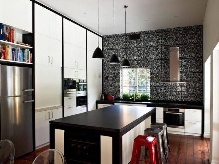 Idee-isola-da-rivestimento-muro-da-cucina-in-stile-deco-maschile