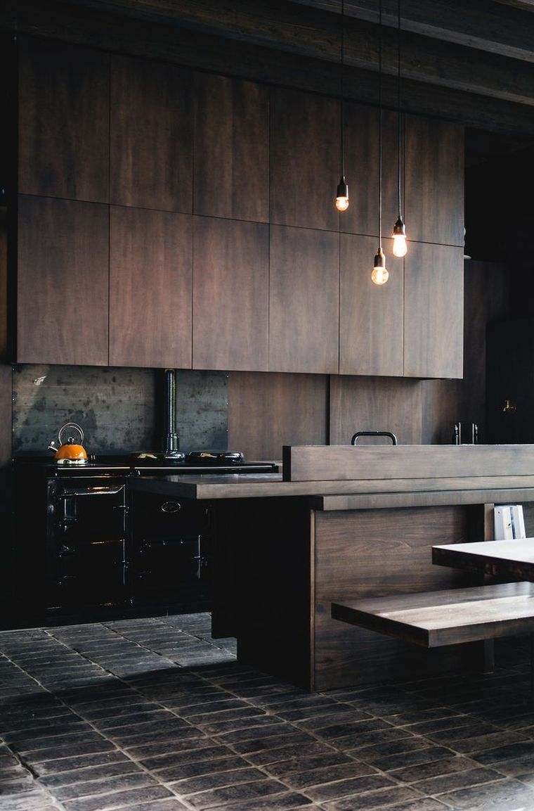 Deco-stile-maschile-mobili-cucina-legno-sospensione-idea-industriale
