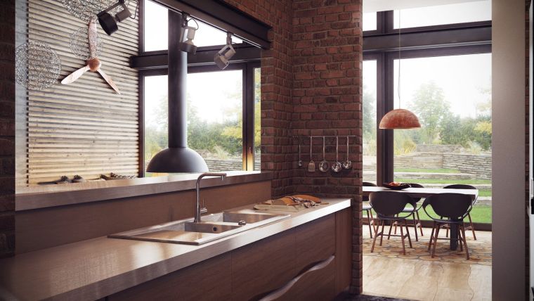 uomo-interni-cucina-accessori-legno-uomo-arredamento-parete