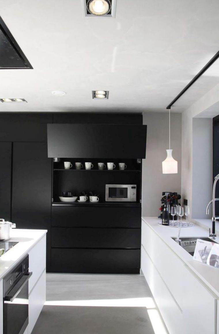 idea-arredamento-moderno-da-cucina-bianca-e-nera-maschile-deco-style