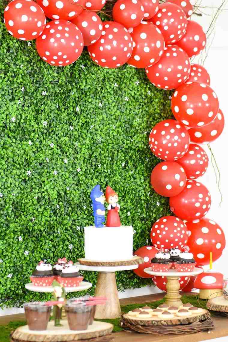 tema di compleanno autunnale bambino-deco-nano-foresta magica