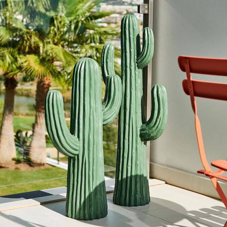 idea di cactus deco verde