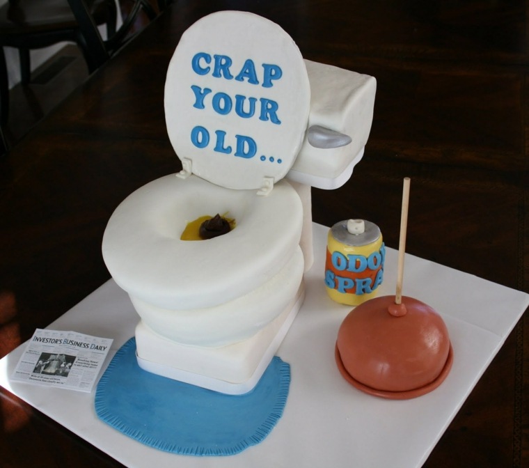 originalna rođendanska torta za odrasle rođendanski toalet rabljena