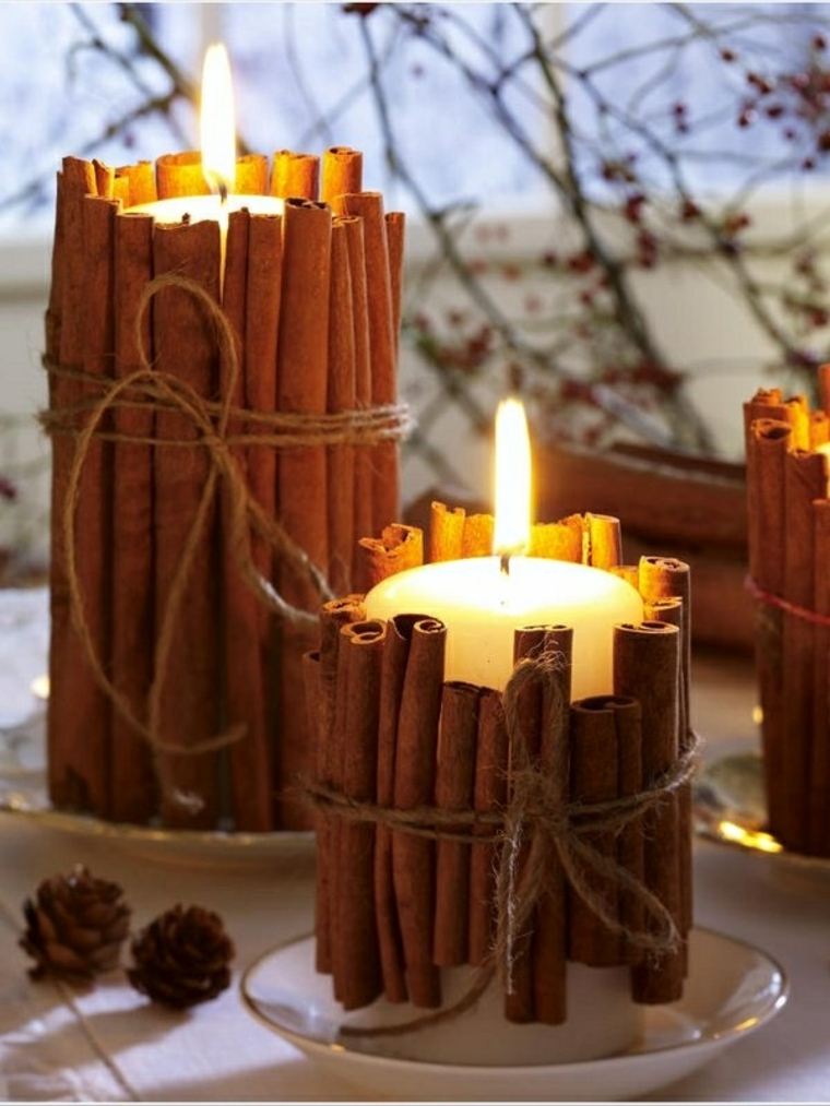 „pasidaryk pats“ žvakidė šiuolaikiška žvakių idėja „Deco“ rudens terasa