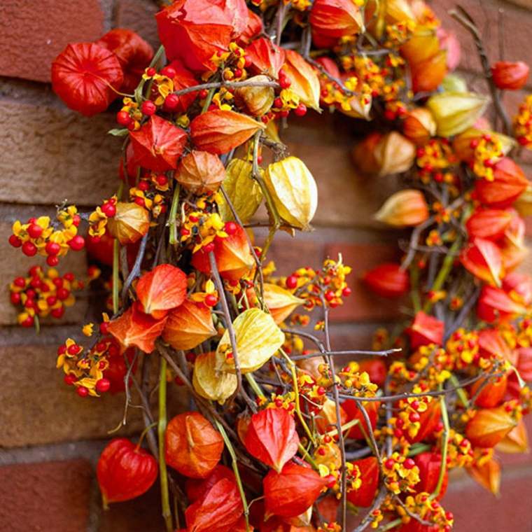 Idea per la decorazione della porta dell'ingresso porta corona fai da te