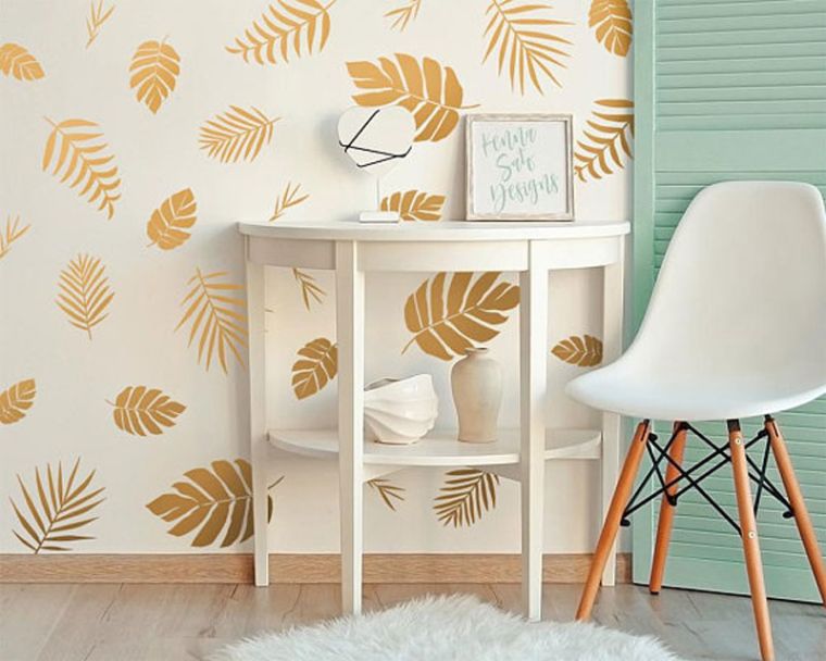 decorazione-baby-room-wallpaper-tropicale