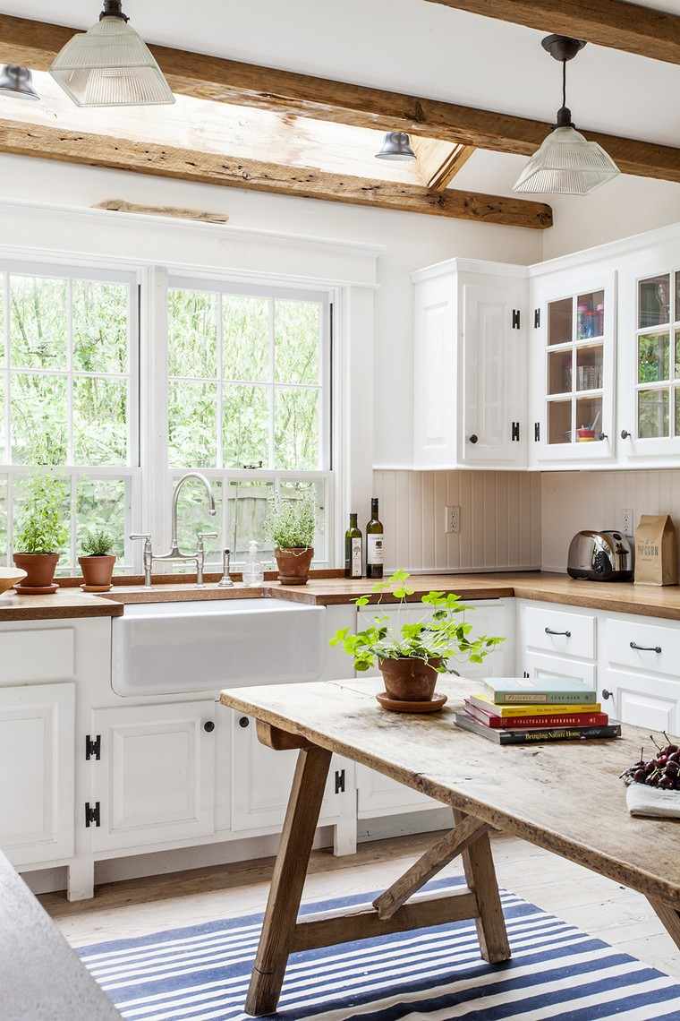 Idee per interni cucina in legno vintage Idee per tavoli in legno