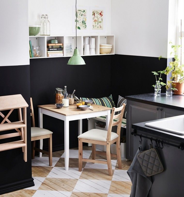 Idee per l'illuminazione della cucina della zona pranzo Cuscini per tavolo in legno per interni