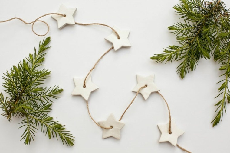 Kalėdų puošmena girliandos medžio eglės žvaigždės