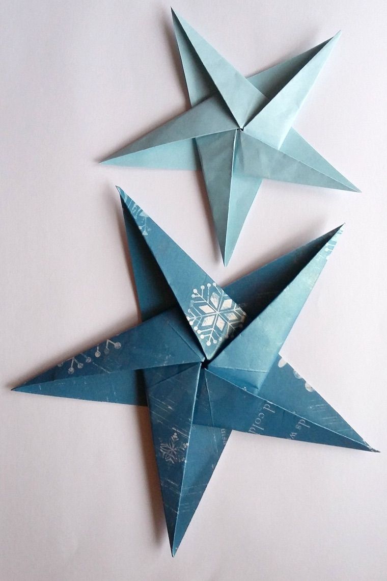 Star DIY papirnati božićni ukras
