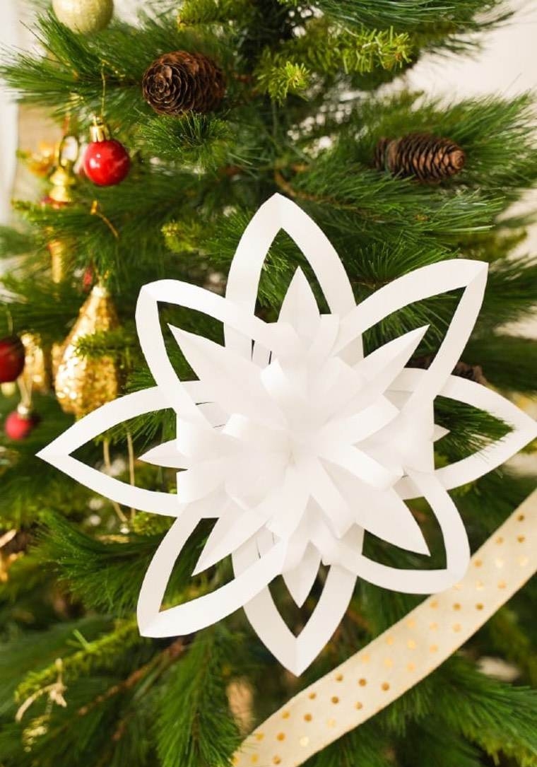 Decorazione dell'albero di Natale Decorazione di Natale di carta fai da te