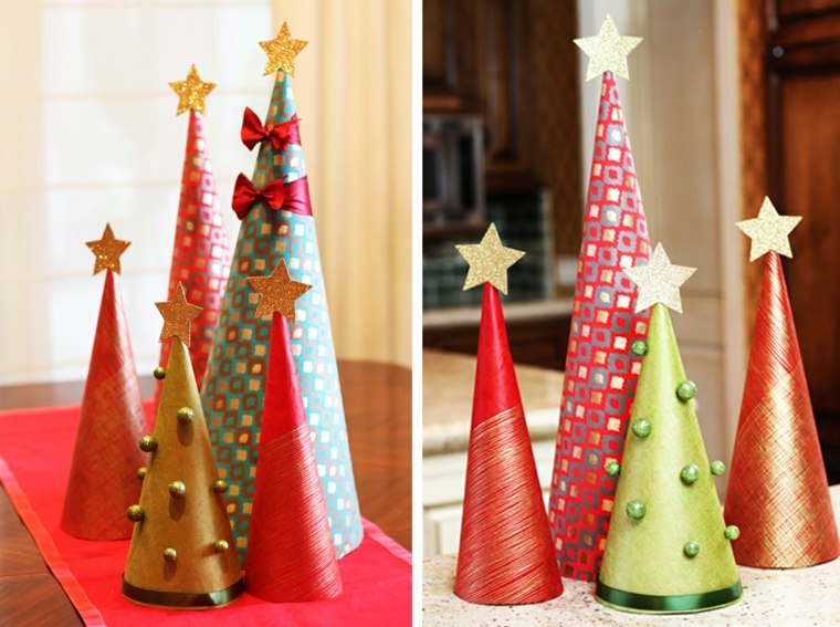 könnyű papír karácsonyi dekorációs csillag olcsó deco ötlet