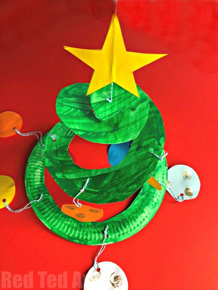 Kalėdinė dekoracija popieriaus idėjai sukurti