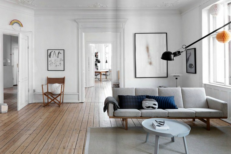 Skandináv modern nappali dekorációs kanapé nappali párna szőnyeg dohányzóasztal