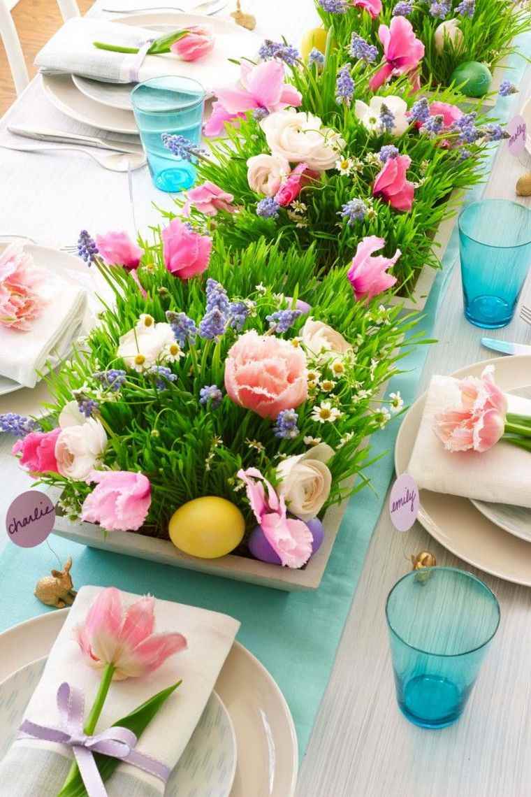 decorazione della tavola di Pasqua