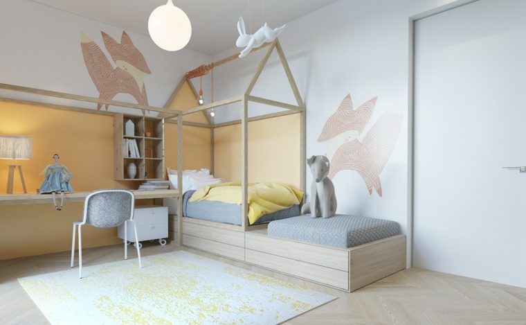vaikų lovos dekoravimas vaikų kambariai
