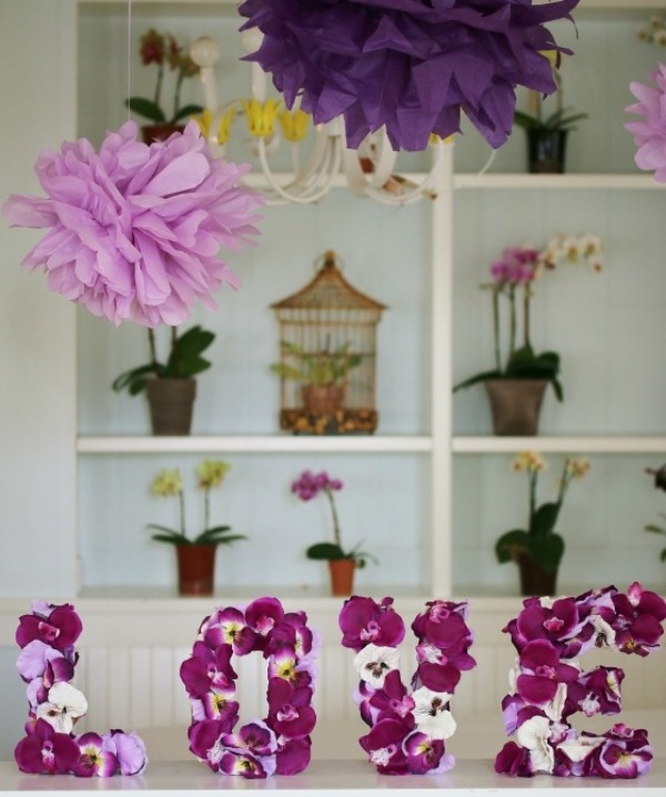 Valentino dienos orchidėjų dekoravimas