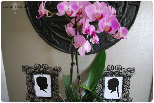 violetinės orchidėjų dekoravimo salonas