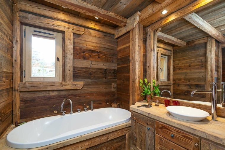 decorazione bagno chalet