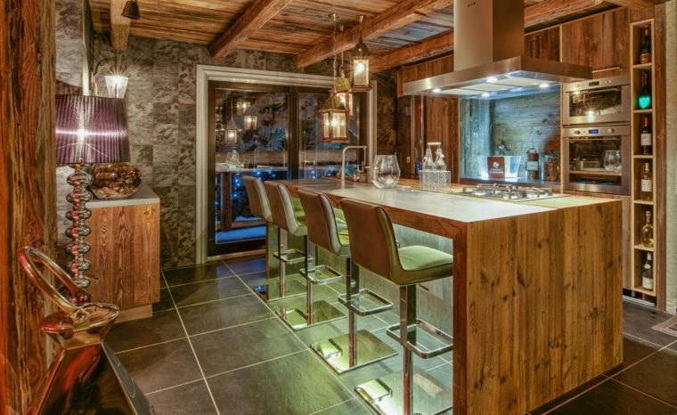 arredamento chalet di montagna per la cucina