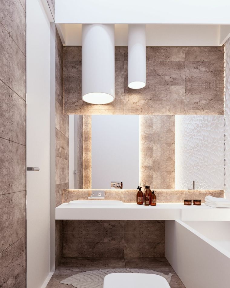 elegantiško dizaino vonios kambarys