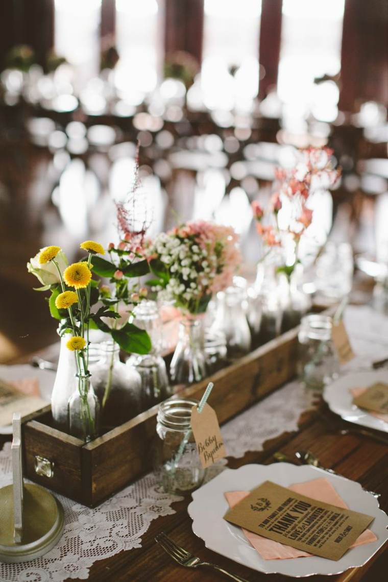 decorazione fotografica rustica del matrimonio