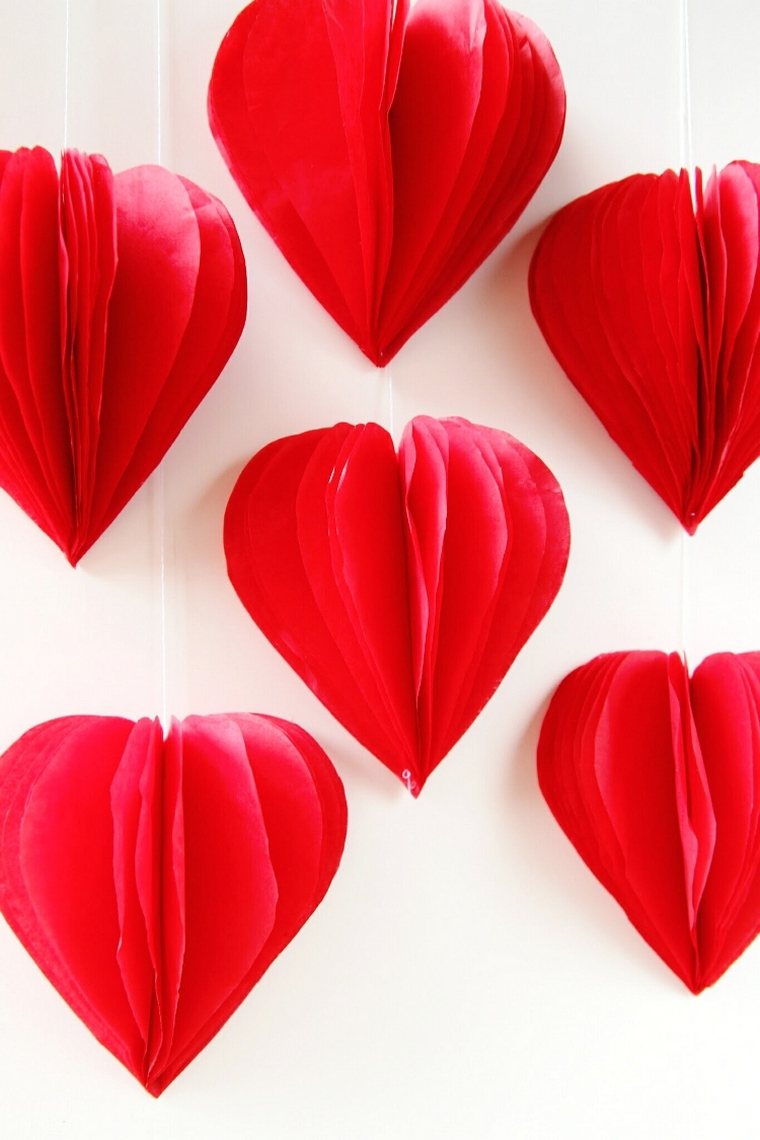 jeftini ukrasi za Valentinovo srca-3d-papir