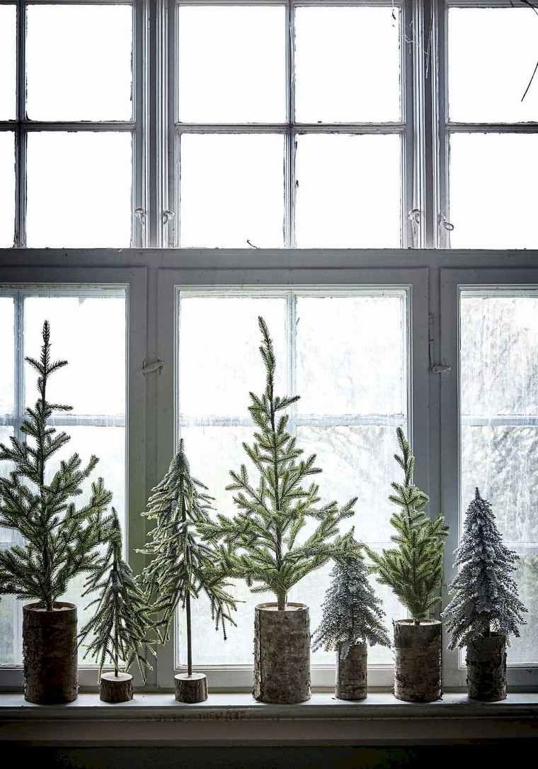 クリスマスツリーの装飾小さな木のデコDIYのアイデア