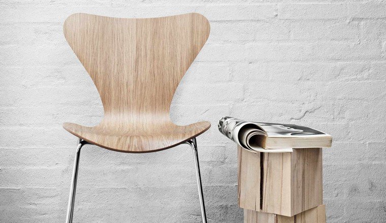 Decorazione scandinava sedia in legno design d'interni moderno
