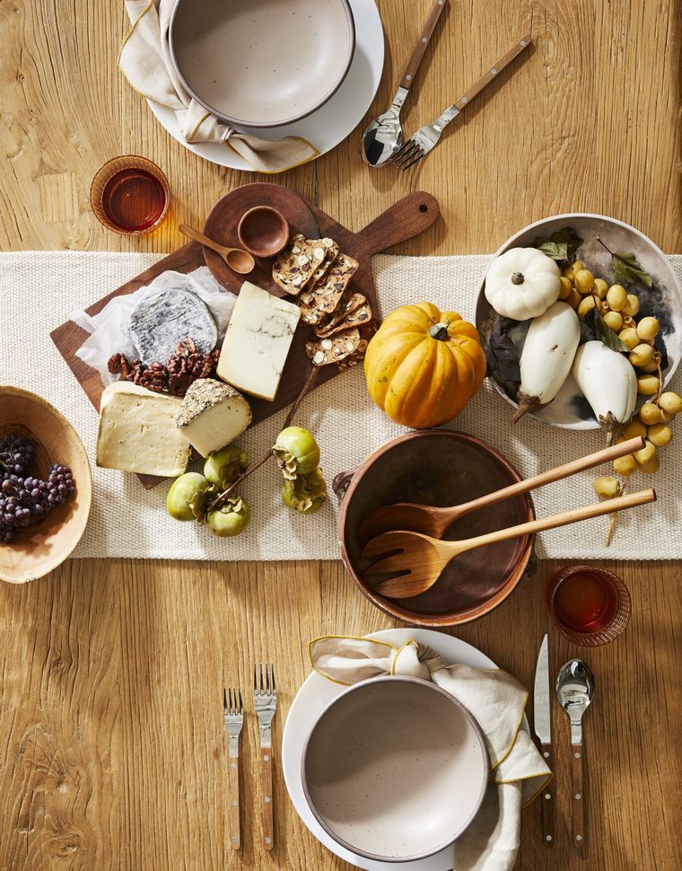 食事の装飾感謝祭の家族の美学