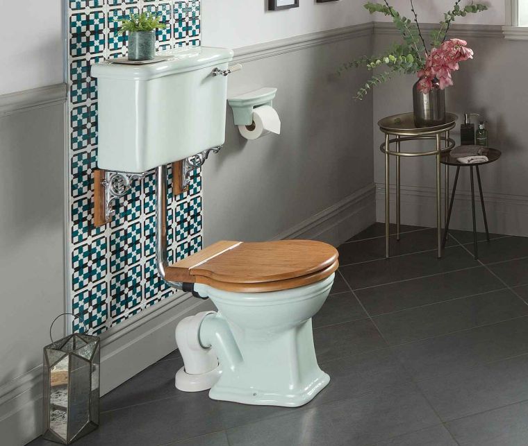 タイリングウォールトレンドモザイクスタイルのトイレトイレの装飾