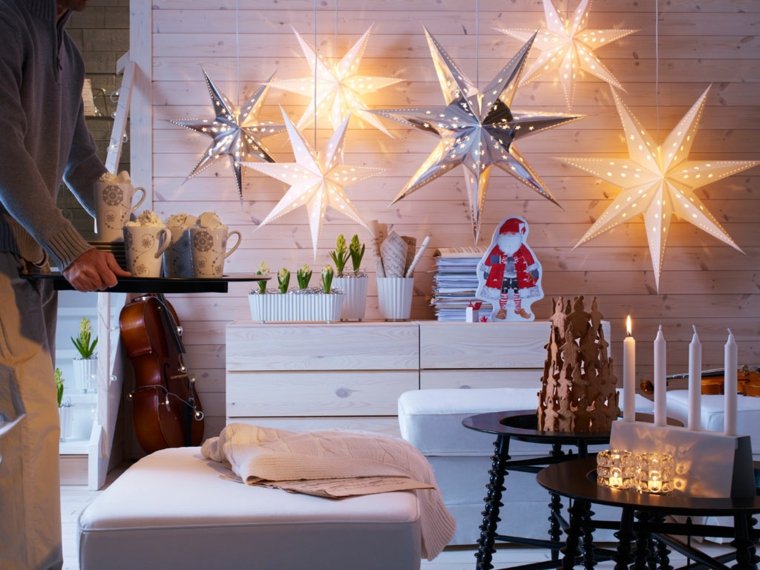 díszítse házát karácsonyi csillag eredeti függő gyertyákkal