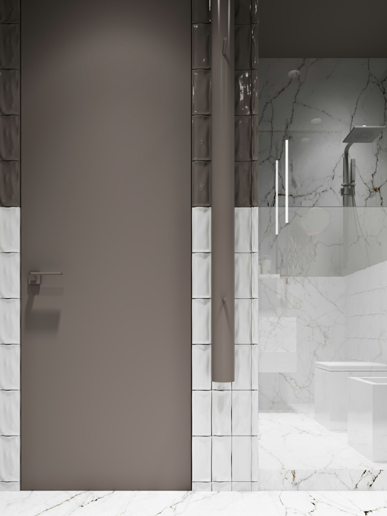 decora il tuo appartamento con piastrelle da bagno con elementi dorati