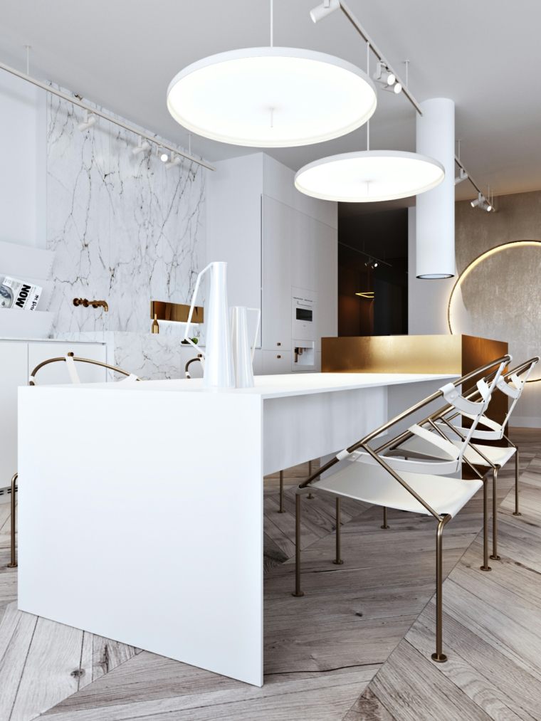 あなたのアパートを飾るgolden-element-kitchen-chairs