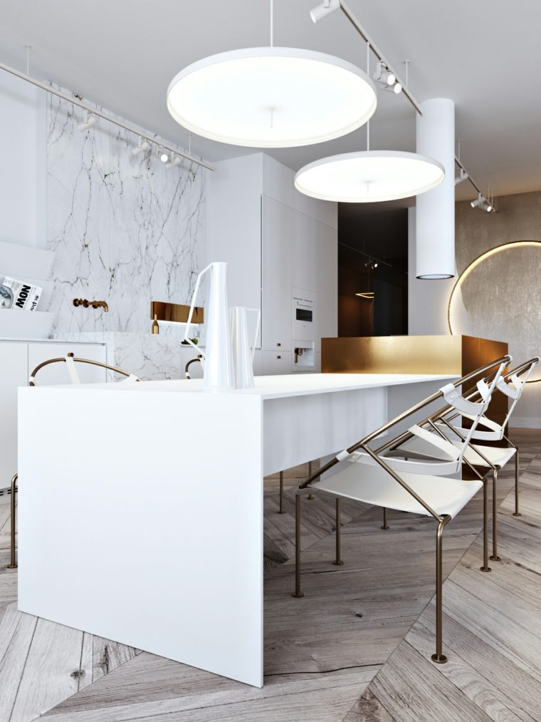 decora il tuo appartamento elementi-d'oro-sedie-da-cucina