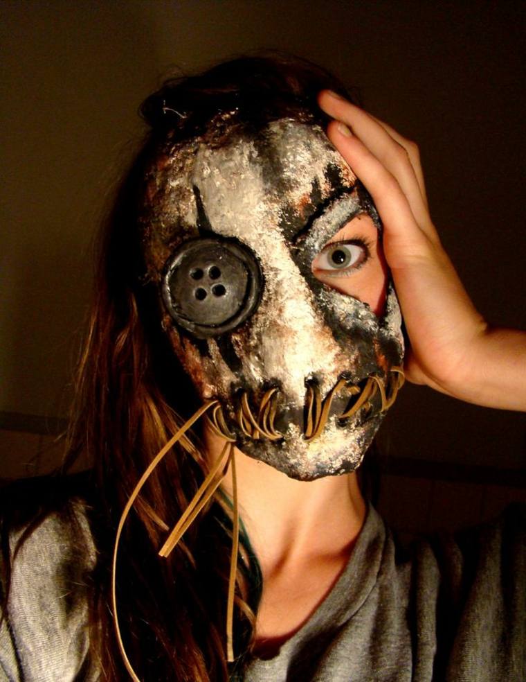 maschera di halloween idea travestimento fai da te