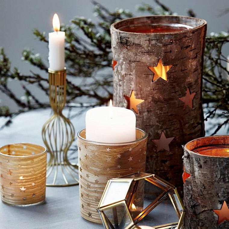 diy candle božićna svijećnjak ideja