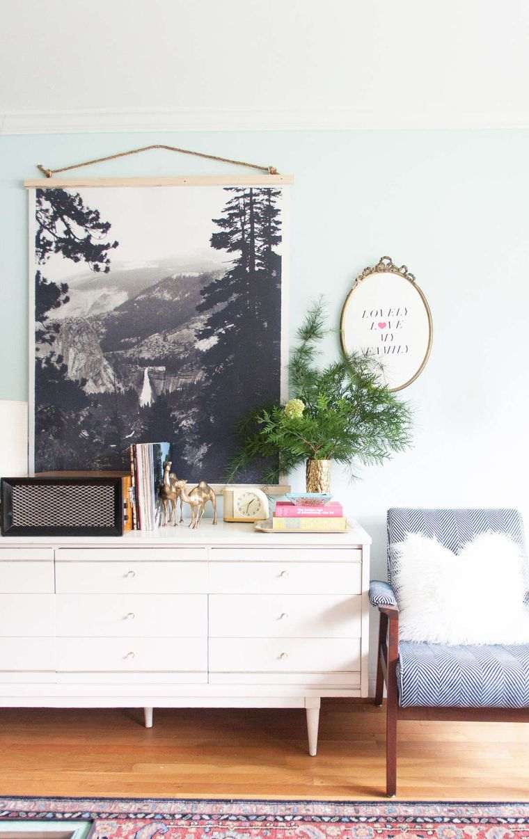 cornice per foto in bianco e nero idea per la decorazione della parete in legno