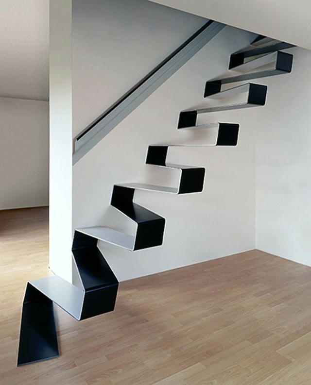 moderno crno -bijelo stubište