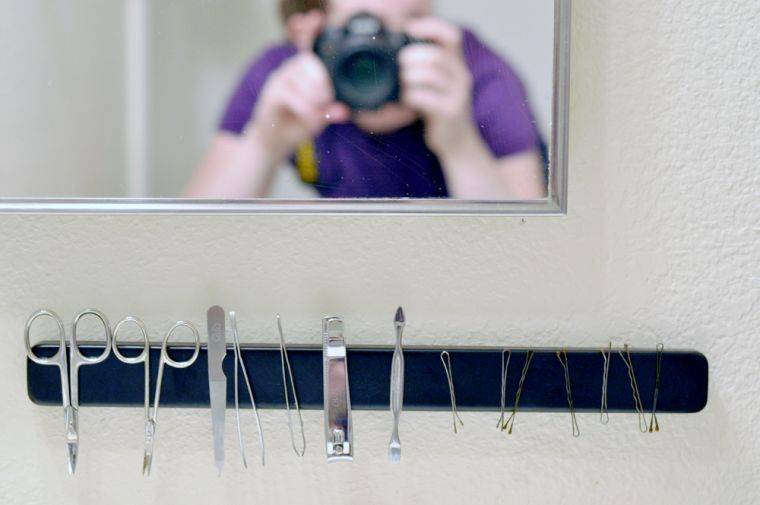 Accessori per capelli per ripostiglio fai-da-te prodotti di bellezza salvaspazio