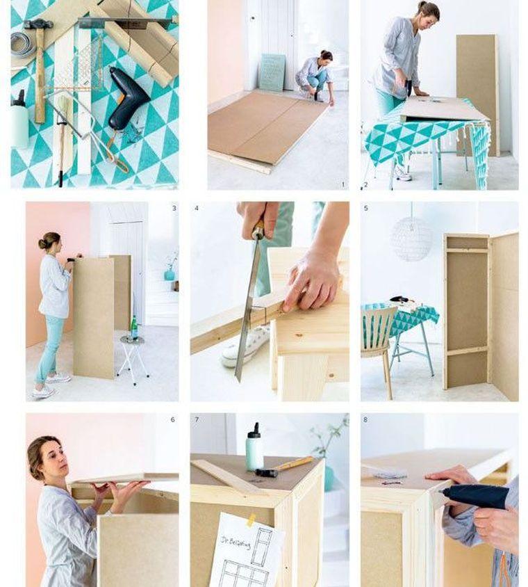 DIY tárolószekrény bemutató diy deco hálószoba fejtámla eredeti elkészítéséhez