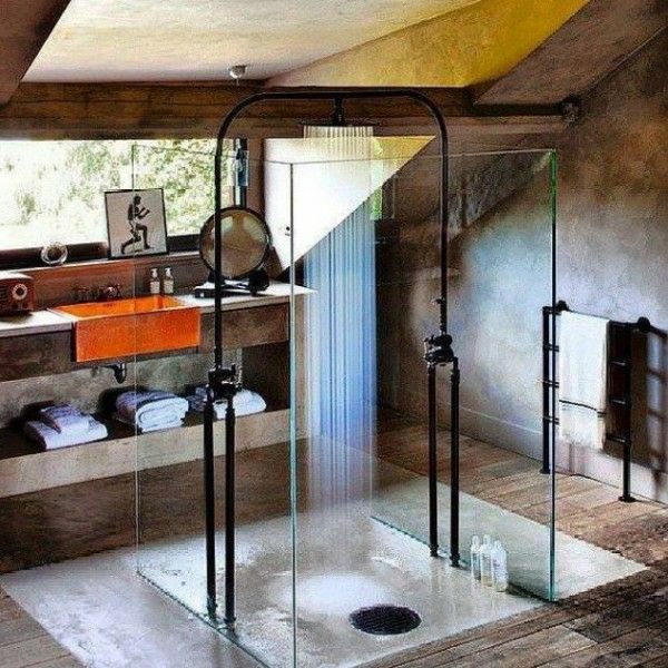 Talijanska kupaonica rustikalna kupaonica moderni kišni tuš
