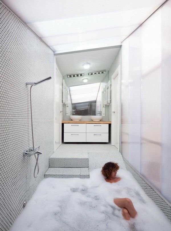 Ultra moderni mozaik za kupanje u tuš kabini