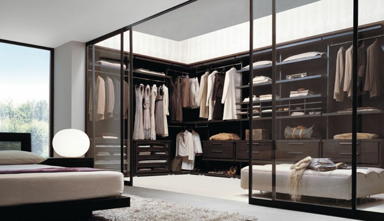prozirna garderoba po mjeri luksuzna spavaća soba