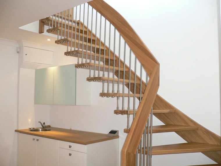 modern design fa lépcső