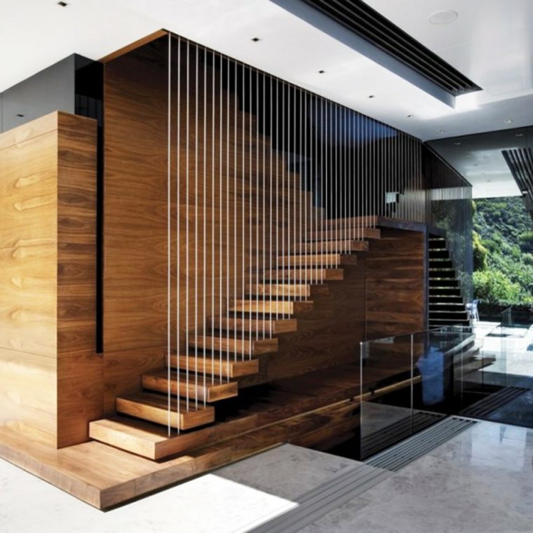 elegáns, modern design fa lépcső