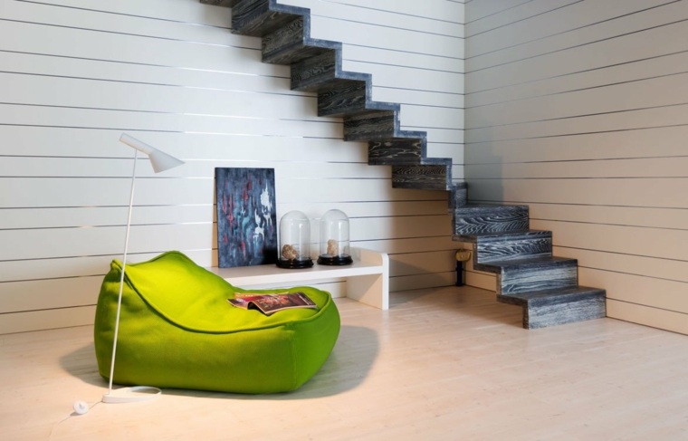 fából készült lépcső ultra modern, elegáns kialakítás